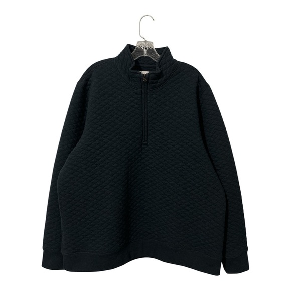 Billy Reid Diamond Quilt Half Zip Sweater Men’s Carbon Blue XXL Pullover - Picture 1 of 16